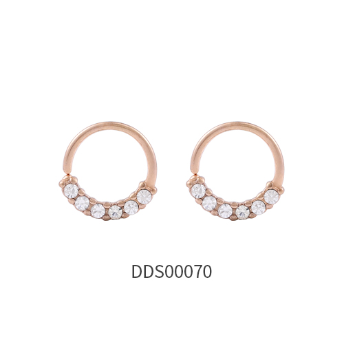 Rose Gold PVD Coated 316L Surgical Steel Septum Ring Earring Seamless Ring 