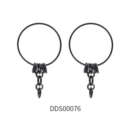 Black PVD Coated 316L Surgical Steel Ear Stud