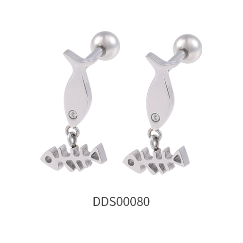 316L Surgical Steel Ear Stud with Stone