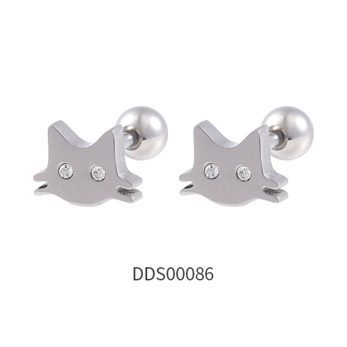 316L Surgical Steel Ear Stud with Stone