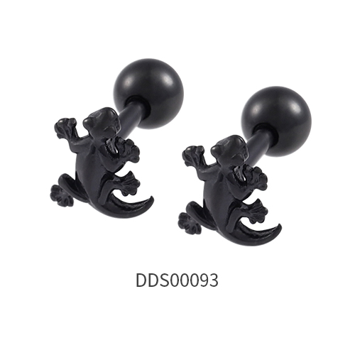 Black PVD Coated 316L Surgical Steel Ear Stud
