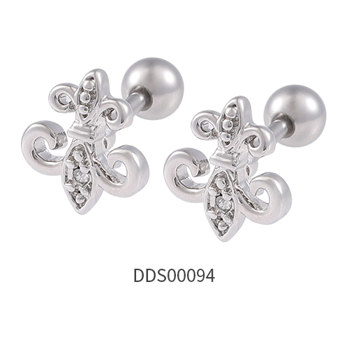 316L Surgical Steel Ear Stud with Stone