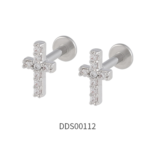 316L Surgical Steel Ear Stud with Stone