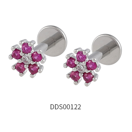 316L Surgical Steel Ear Stud with Stone