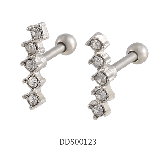 316L Surgical Steel Ear Stud with Stone