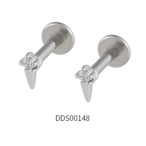 316L Surgical Steel Ear Stud with Stone