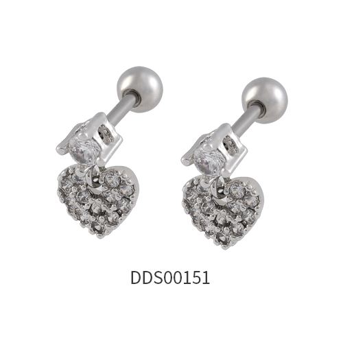 316L Surgical Steel Ear Stud with Stone