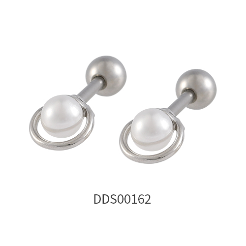 316L Surgical Steel Ear Stud with Stone