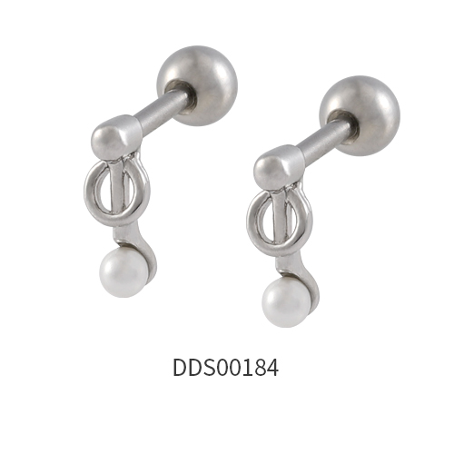 316L Surgical Steel Ear Stud with Stone