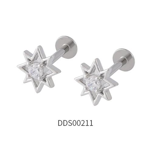 316L Surgical Steel Ear Stud with Stone