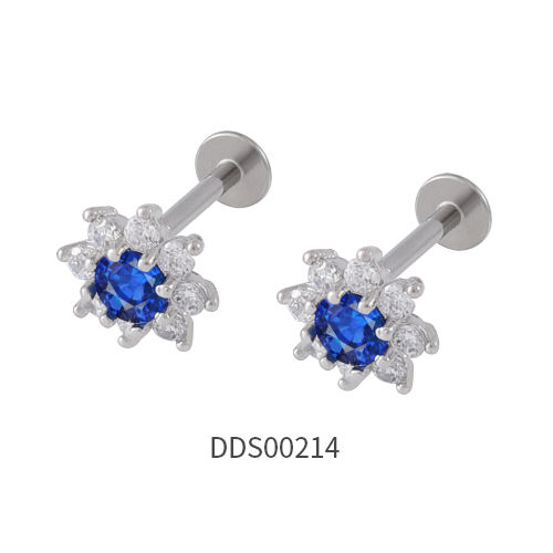 316L Surgical Steel Ear Stud with Stone