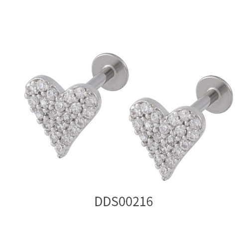 316L Surgical Steel Ear Stud with Stone