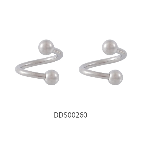 316L Surgical Steel Earring Stud Labret Curved Barbell