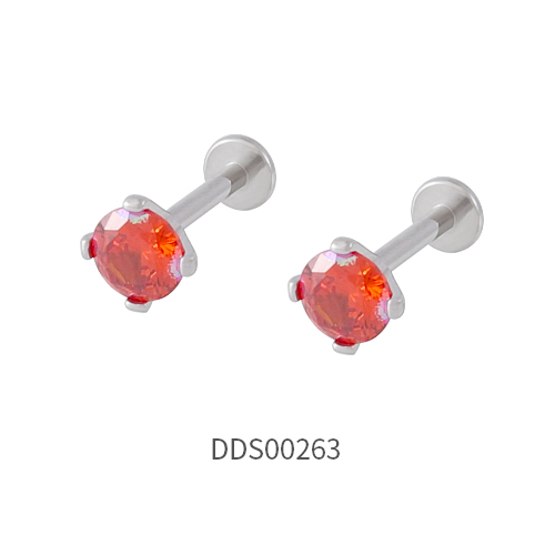 316L Surgical Steel Ear Stud with Stone