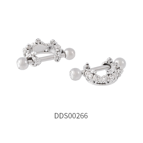 316L Surgical Steel Ear Stud with Stone
