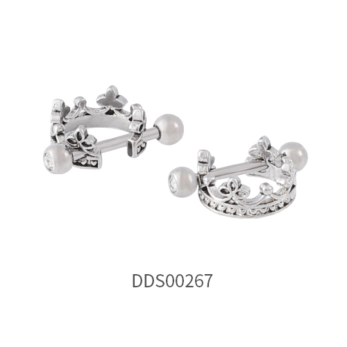 316L Surgical Steel Ear Stud with Stone