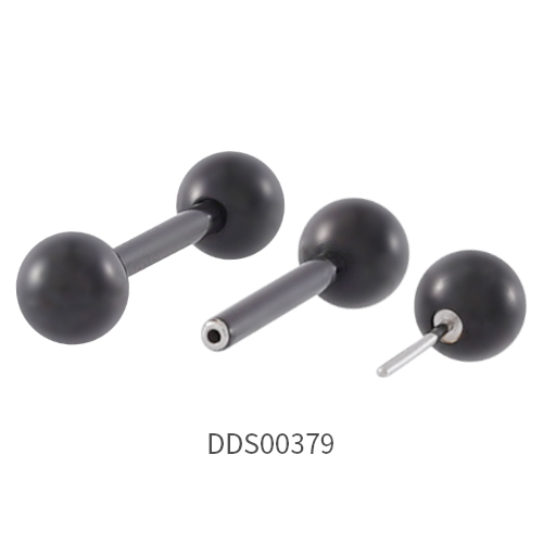 Black PVD Coated 316L Surgical Steel Barbell