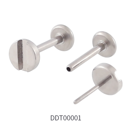 Titanium Threadless Push Pin Labret Stud