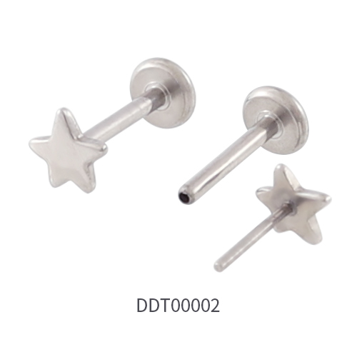 Titanium Threadless Push Pin Labret Stud