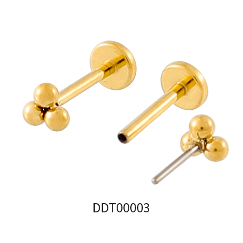 Titanium Threadless Push Pin Labret Stud