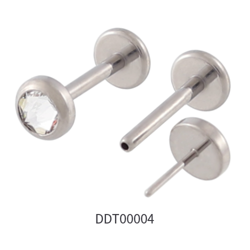 Titanium Threadless Push Pin Labret Stud