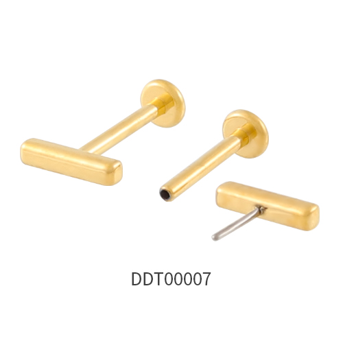 Titanium Threadless Push Pin Labret Stud