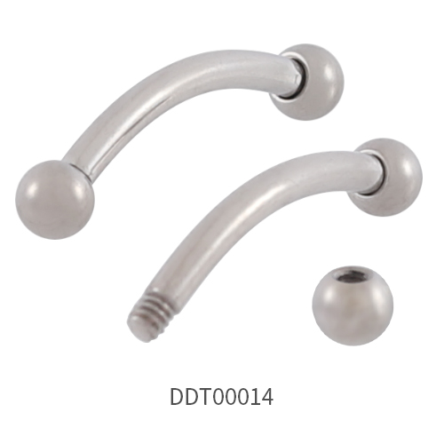 Titanium Curved Barbell Eyebrow Ring