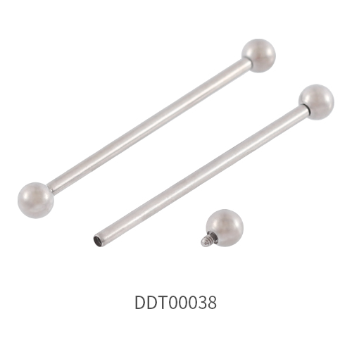 Titanium Internally Threaded Barbell Ear Stud