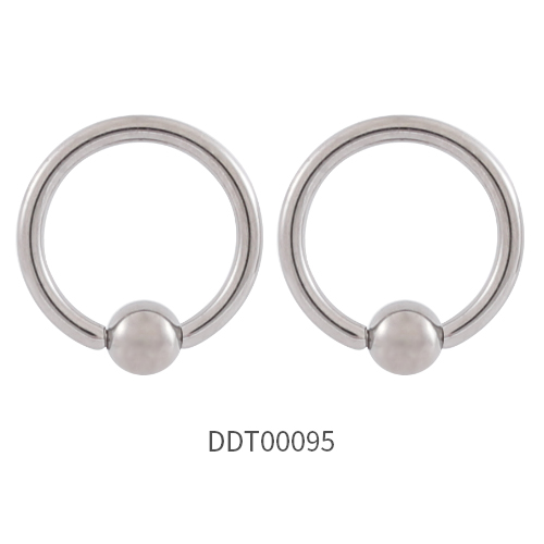 Titanium Ball Closure Ring Nose Ring Earring