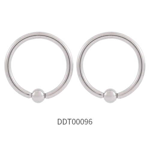 Titanium Ball Closure Ring Nose Ring Earring