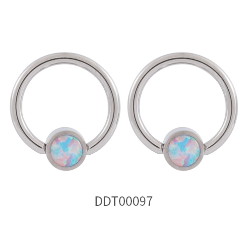 Titanium Ball Closure Ring Nose Ring Earring