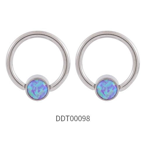 Titanium Ball Closure Ring Nose Ring Earring